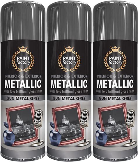 metallic grey house paint|gunmetal grey aerosol paint.